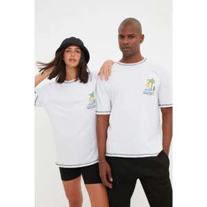 Trendyol T-Shirt - White - Relaxed fit