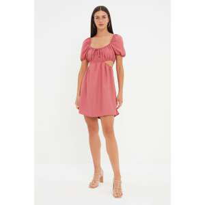 Trendyol Dried Rose Cut Out Detailed Dress
