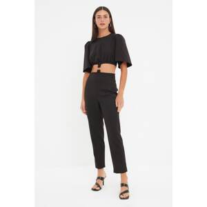 Trendyol Black Waist Detailed Jumpsuit