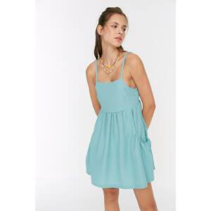 Trendyol Blue Pocket Detailed Dress