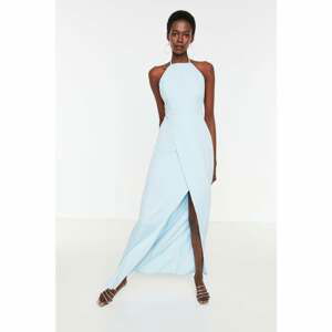 Trendyol Light Blue Accessory Detailed Evening Dress & Graduation Dress