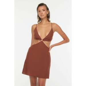 Trendyol Cinnamon Chain Cut Out Detailed Beach Dress