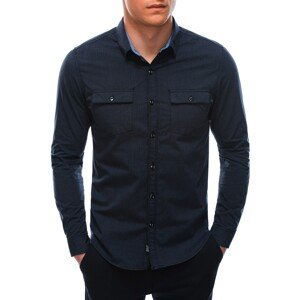 Edoti Men's shirt with long sleeves K671