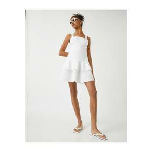 Koton Both Dress - White - Ruffle