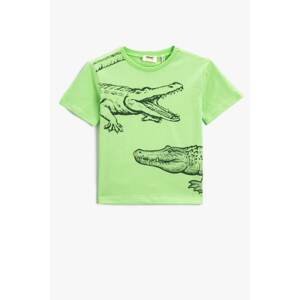 Koton Animal Printed Short Sleeve T-Shirt Cotton