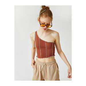 Koton One-Shoulder Crop Singlet