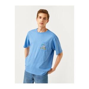 Koton Standard Fit Pocket Embroidered T-Shirt