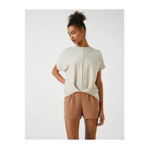 Koton T-Shirt - Beige - Regular fit