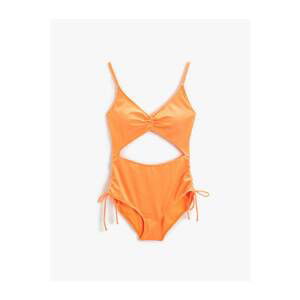 Koton Window Detailed V-Neck Swimwear