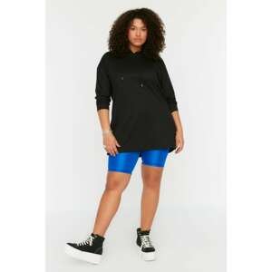 Trendyol Curve Plus Size Sweatshirt - Black - Regular fit