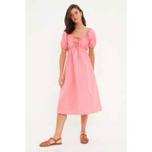 Trendyol Pink Cut Out Detailed Dress