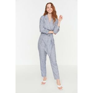 Trendyol Indigo Belted Overalls