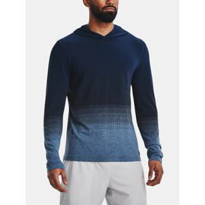 Under Armour Sweatshirt UA Seamless LUX Hoodie-NVY - Mens