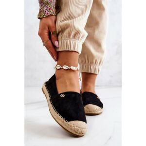 Women's Suede Espadrilles Black Joaquin