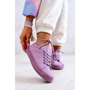 Women's classic Big Star sneakers - light purple