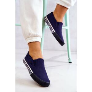 Women's Slip-on Sneakers Big Star HH274011 Navy blue