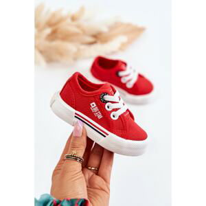 Kids classic sneakers Big Star - red