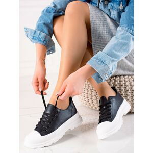 TRENDI CASUAL BLACK SNEAKERS