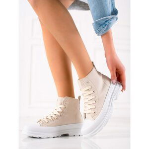 TRENDI BEIGE HIGH SNEAKERS