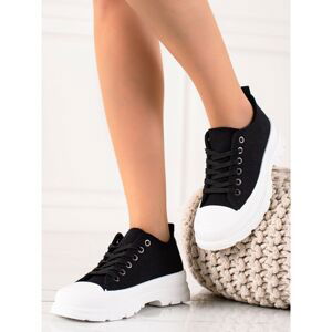 TRENDI LOW BLACK SNEAKERS