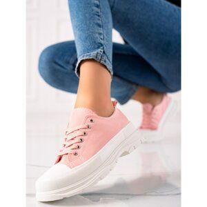 TRENDI FASHIONABLE PINK SNEAKERS