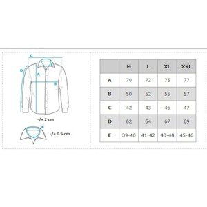 Edoti Men's shirt with long sleeves K673