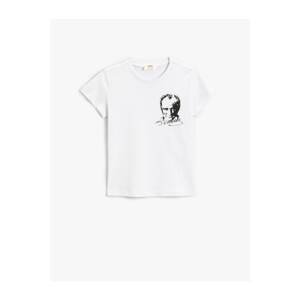 Koton Ataturk Printed Short Sleeved T-Shirt Cotton
