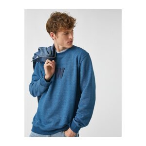 Koton Terry Fabric Embroidered Sweatshirt