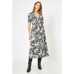 Koton Women's Black Patterned Dress