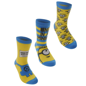 Character Despicable Me Crew Socks Childs