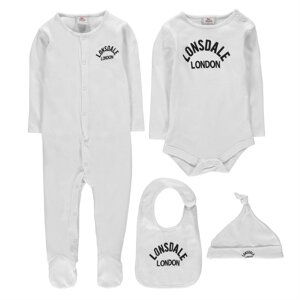 Lonsdale 4 Piece Romper Set Baby Boys