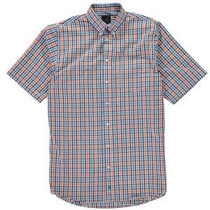 Fusion ZigZag Checked Short Sleeve Shirt Mens