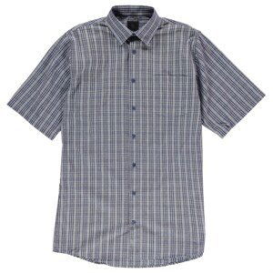 Fusion Textured Dobie Overplaid Shirt Mens