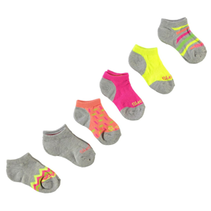 Skechers 6 Pack Socks Girls