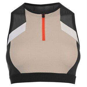 Reebok Colour Block Cropped Sports Bra Ladies