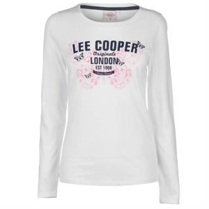 Triko Lee Cooper Long Sleeve Logo T Shirt dámske