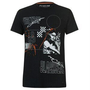 Firetrap Blackseal Print Embellished T Shirt