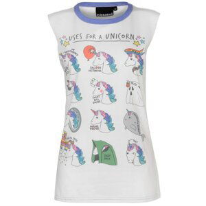 Cosmic Print Sleeveless T Shirt Ladies