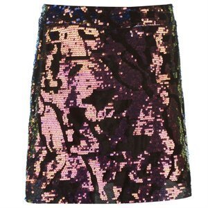 Golddigga Velvet Sequin Skirt Ladies