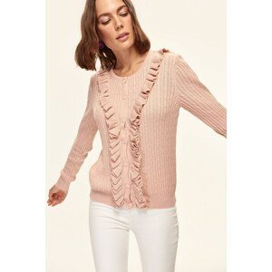 Trendyol Caster Front Frilly Knitted Cardigan