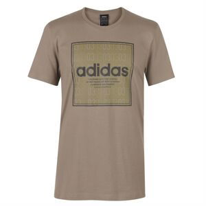 Adidas Box Linear Texture T Shirt Mens