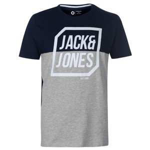 Jack and Jones Half Logo T Shirt Mens