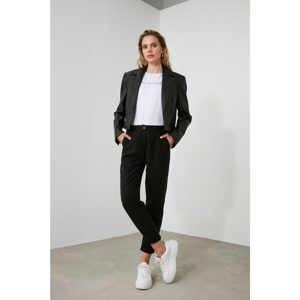 Trendyol Black Lyocell Carrot Pants