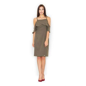 Figl Woman's Dress M478 Olive