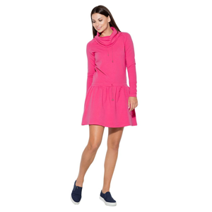 Katrus Woman's Dress K260 Fuchsia