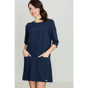 Lenitif Woman's Dress K316 Navy Blue