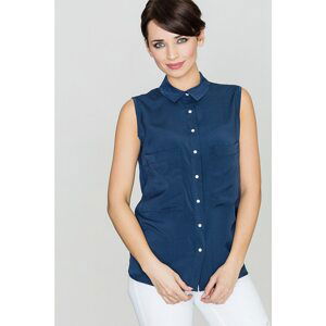 Lenitif Woman's Blouse K363 Navy Blue