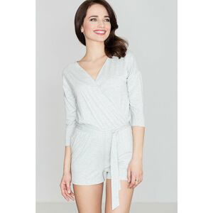 Lenitif Woman's Jumpsuit K374 Light Grey