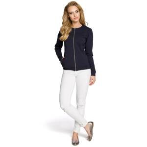 Made Of Emotion Woman's Jacket M240 Navy Blue