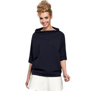 Made Of Emotion Woman's Blouse M285 Navy Blue